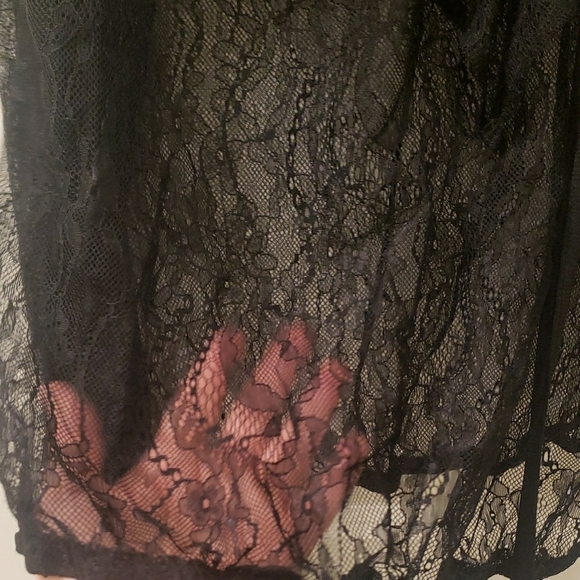 New York & Company Black Ruffled Long Sleeve Blouse - Picture 5 of 7